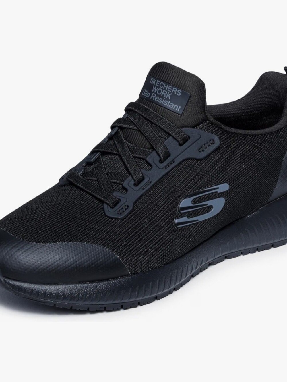 Skechers 11W Squad SR Slip Resistant Foodservice Memory Foam Wide Fit Work Shoes